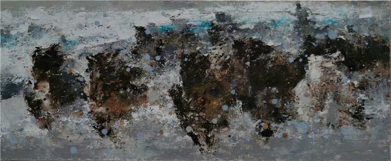 210cm X 80cm 布面油画